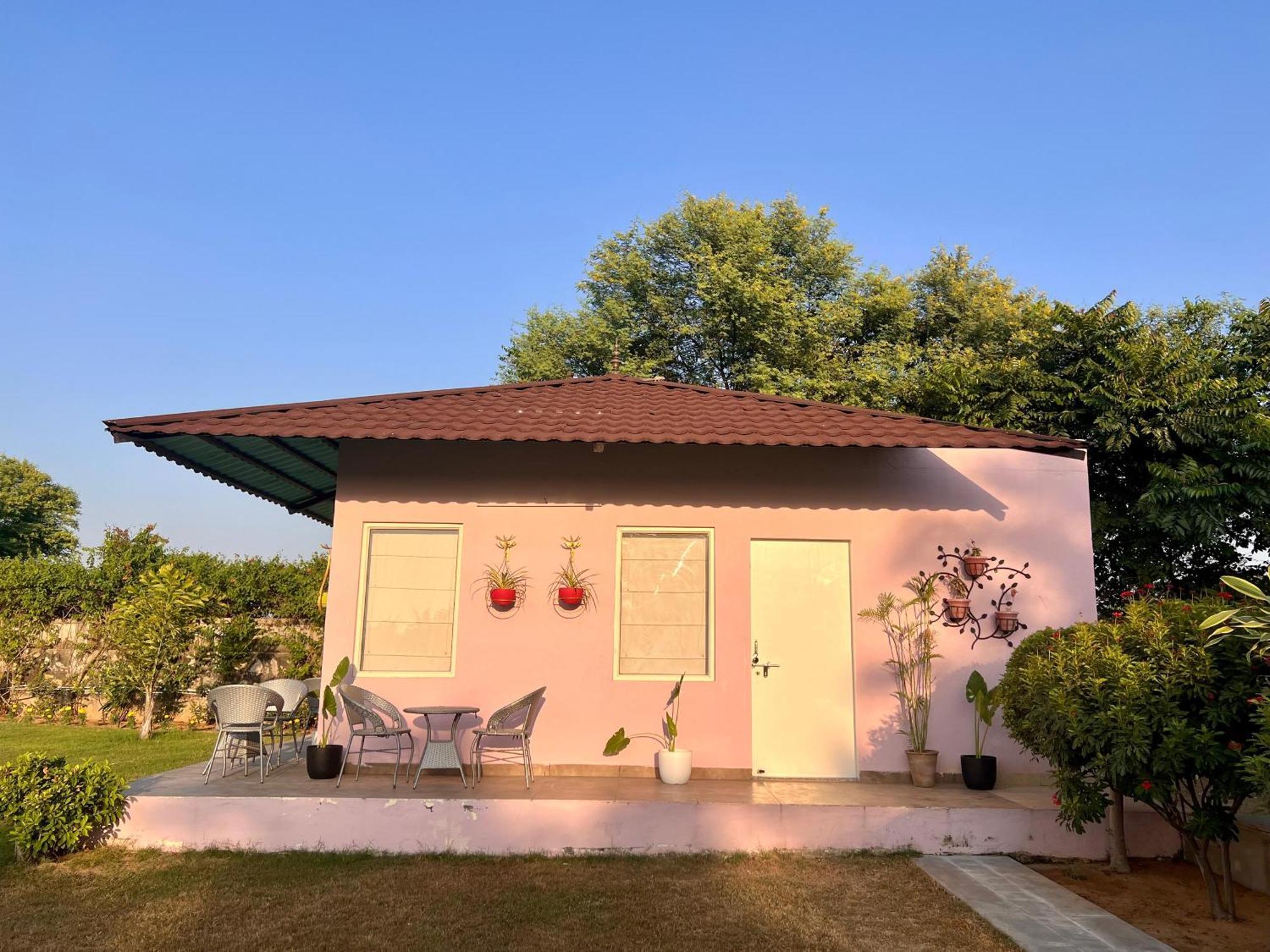 Gazibo Elegant Farm Stay With Swimming Pool جايبور المظهر الخارجي الصورة
